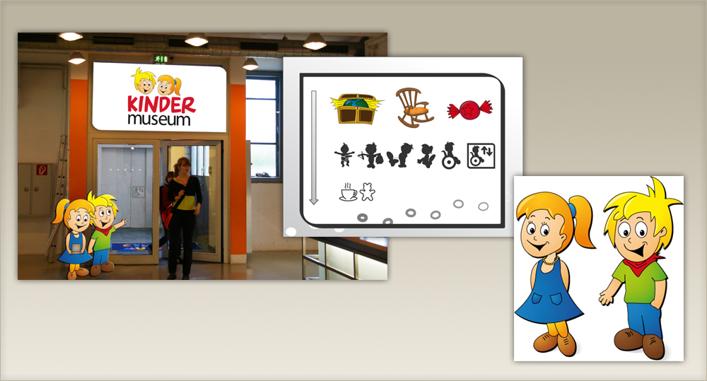 Leitsystem f&uuml;r das Kindermuseum N&uuml;rnberg